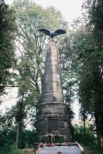 Petőfi-emlékmű a segesvári csatatér közelében