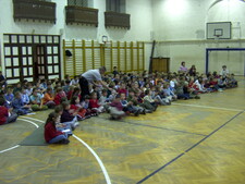 A nézőtéren ezúttal az általános iskolások