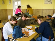 Munka közben jó volt a hangulat.