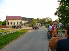 Megérkezés Nagyberegre szekéren