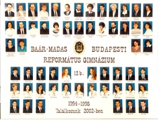 98b &ndash; az 1998-ban érettségizett B osztály